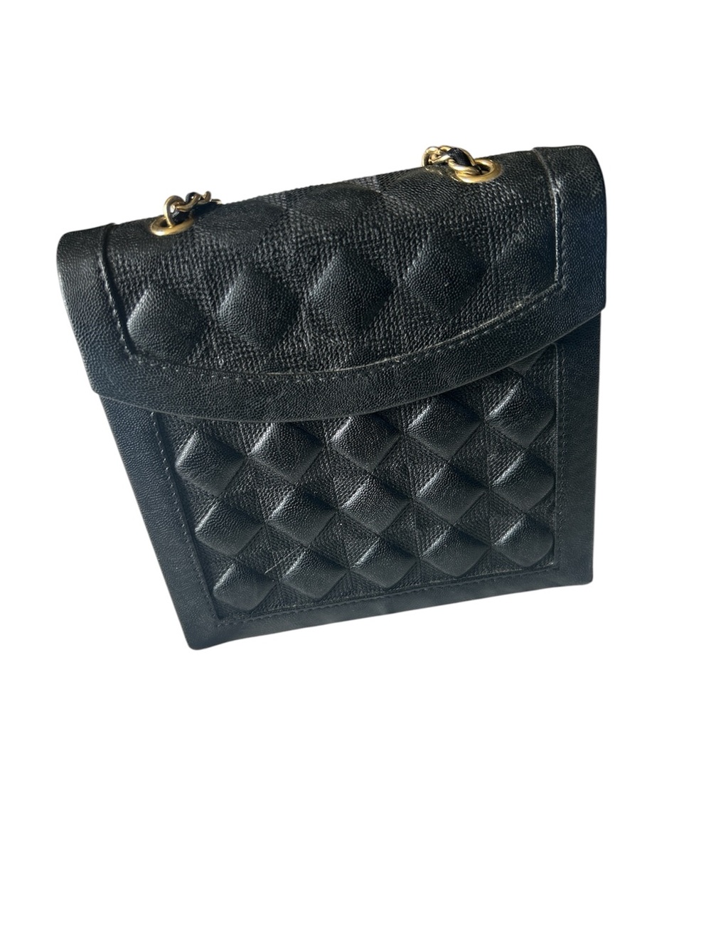 Vintage Avon Quilted Purse-Shaped Jewelry Case
